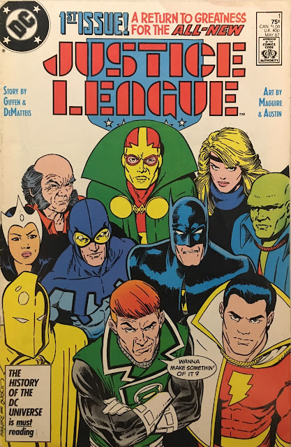 USA, 1991 Justice League America Annual # 5 Keith Giffen, silver edition 